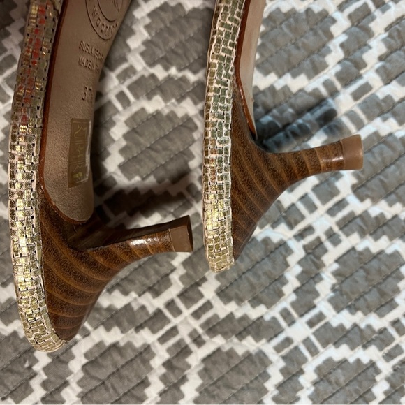 Women’s size 6.5 Greta gold platino - Picture 9 of 12